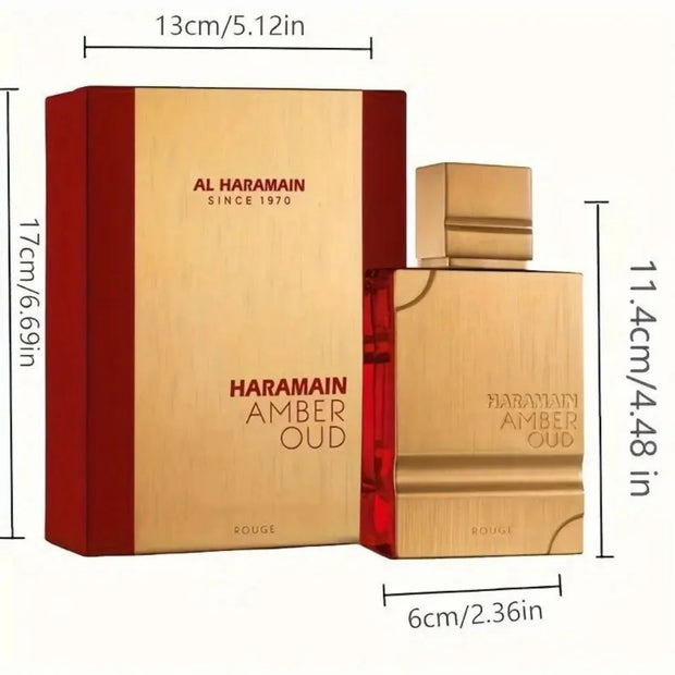 Al Haramain Amber Rouge Edition For Men And Women Eau De Toilette Spray 2.0 OZ - 60ml Long-lasting Fragrance Best Christmas Gift