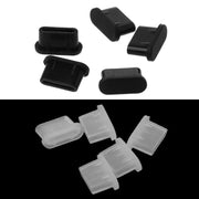 5PCS Type-C Dust Plug USB Charging Port Protector Silicone Cover for Samsung Smart Phone Accessories