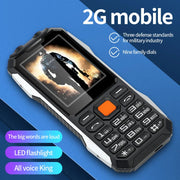 Happyhere A6 Shockproof Cell phones SOS MP3 video player camera recorder alarm cheap GSM featured mobile phones Russian Keyboard