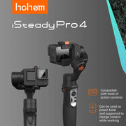 Hohem iSteady Pro 4 Gimbal Stabilizer for Action Camera GoPro 11 12 13 3-Axis Handheld Gimbal for Gopro Hero 10 9 8 7 6 Osmo