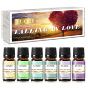 EUQEE 6pcs/set Fragrance Oil Gift Kit For Diffuser Coffee Bakery Harvest Spice Pumpkin Pie Forest Pine Sweet Fruit Aroma Oils