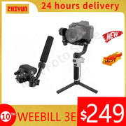 ZHIYUN Official CINEPEER WEEBILL 3E Handheld Camera Gimbal Stabilizer 3-Axis Cameras Gimbals for DSLR Mirrorless Cameras