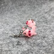 Adorable Practical Resin Pink Axolotl Charm Dust Plugs for Mobile Phone, Tablets, Laptops, USB-C & Lightening Port