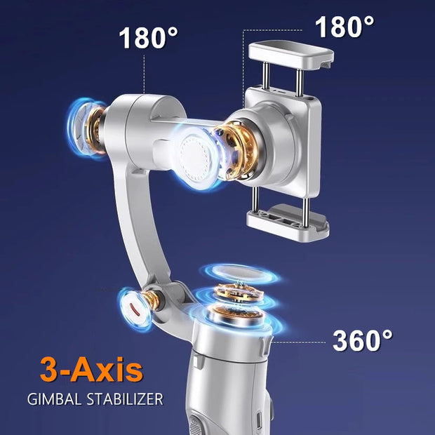 Travel Portable Foldable 3-Axis Gimbal Stabilizer for Smartphones - Gimbills