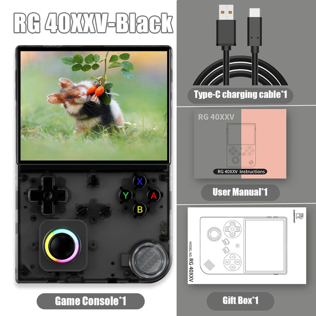 ANBERNIC RG 40XXV 64 Bit Linux Retro Handheld Game Console 4.0'' IPS Screen Supports 5G WiFi Bluetooth HD-Support Output RG40XXV