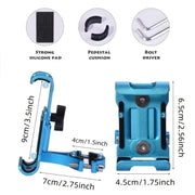 360 Rotate Metal Motorcycle Bicycle Phone Holder Aluminum Alloy Anti-slip Bracket Support GPS Clip Bike Phone Stand for iPhone