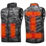 New 9 Heated Vest Jacket Fashion Men Women Coat Clothes Intelligent Electric Heating Thermal Warm Clothes Winter Heated Hunt