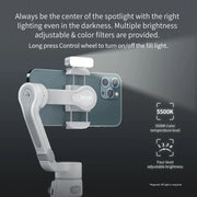 ZHIYUN Official Smooth Q4 Smartphone Gimbal 3-Axis Handheld Stabilizer Phone Gimbals for iPhone 15 pro max/HUAWEI/Samsung/Xiaomi