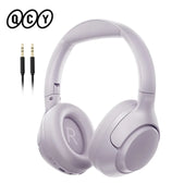 QCY H3 ANC Wireless Headphones 43dB Active Noise Cancellation Headset Wired/Wireless Bluetooth 5.4 Hi-Res Audio Earphones 60Hrs