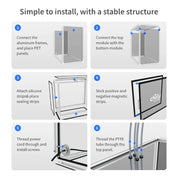 AMS Lite Enclosure for Bambu Lab  A1/A1 mini Combo Waterproof Cover For Bambu Lab 3D Printer Accessories