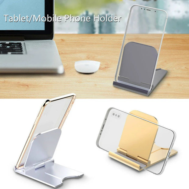 Desk Stand For Mobile Phone Portable Foldable CellPhone Stand Holder Desktop Bracket For iPhone 15 14 13 Pro Max iPad Smartphone