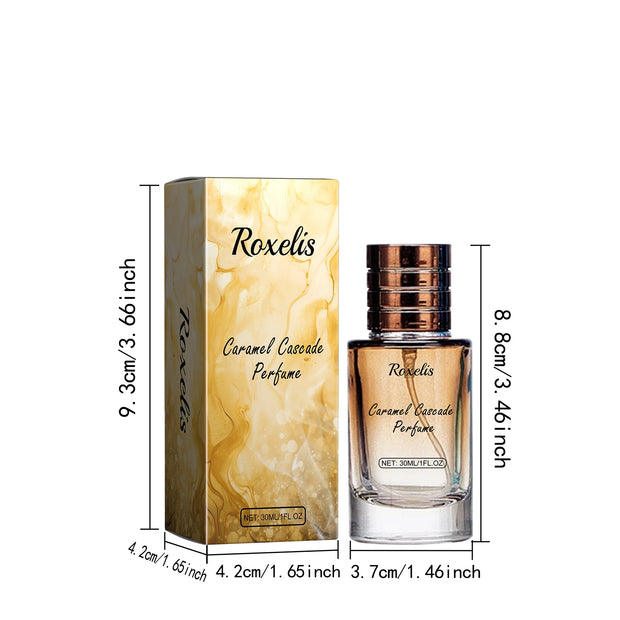 ROXELIS Caramel Cascade Perfume Spray，Perfumes For Women，Perfume in Autumn and Winter， Pheromone Dating Fragrance Perfume 1 OZ