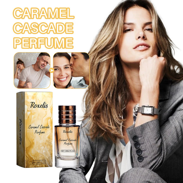 ROXELIS Caramel Cascade Perfume Spray，Perfumes For Women，Perfume in Autumn and Winter， Pheromone Dating Fragrance Perfume 1 OZ