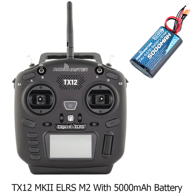 IN Stock RadioMaster TX12 MKII 16CH ELRS CC2500 Hall Gimbals Radio Transmitter Support OPENTX EDGETX