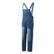 Long Jumpsuits Full Length For Women Winter Warm Denim Overalls Oversize Y2k Jumpsuits Plus Size Sleeveless One Piece Clothes