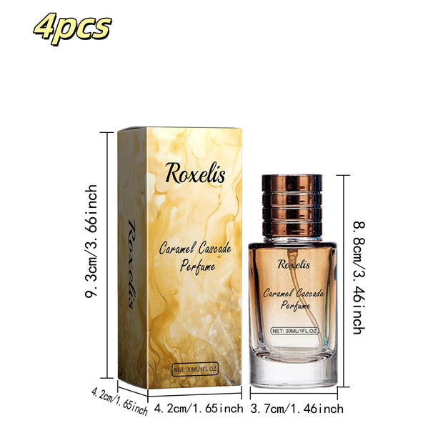 ROXELIS Caramel Cascade Perfume Spray，Perfumes For Women，Perfume in Autumn and Winter， Pheromone Dating Fragrance Perfume 1 OZ