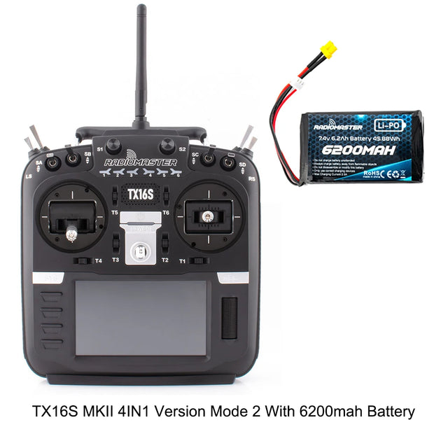 IN STOCK RadioMaster TX16S MKII V4.0 16ch 2.4G Hall Gimbals ELRS 4in1 Version Transmitter Remote Control Support EDGETX OPENTX