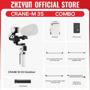 ZHIYUN Official CRANE M3S Handheld Camera Stabilizer Gimbal Bluetooth Shutter Gimbals for Mirrorless Cameras for Sony Canon Niko