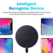 60W Fast Wireless Charger Pad for iPhone 14 13 12 15 Pro Max Samsung Galaxy S22 S21 S23 S10 S9 Xiaomi Wireless Charging Station