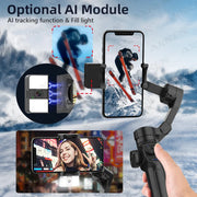 Newest AXNEN HQ4 3-Axis Handheld Gimbal, Optional AI Smart Tracking, Smartphone Stabilizer for iPhone 14 Pro Xiaomi Huawei Vlog