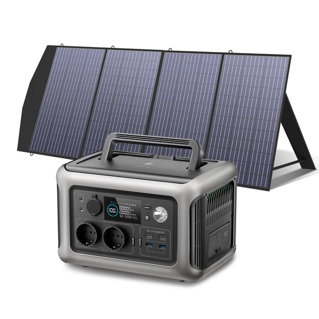 Portable Powerstation 299Wh 600W LiFePO4 Battery Solarpanel Optional for Home Backup Outdoors Camping RV