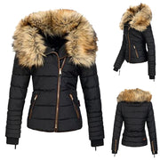 Jacket For Women Winter Zipper Padded Thick Warm Jacket For Women Full Zip Sweater Jacket Plaid Cotton-padded Clothes 가을여성옷