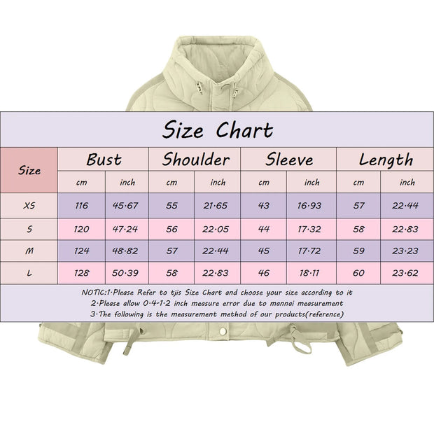 Women Warm Thickened Jackets Warm Trendy Winter Fleece Fashion Lined Snow Coat Down Cotton Jacket Outwear Ladies Clothes