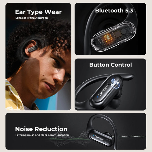 XT60 Bluetooth 5.3 Earphone True Wireless Sports Headphones Touch TWS With Mic Noise Reduction Earbuds Waterproof Headset