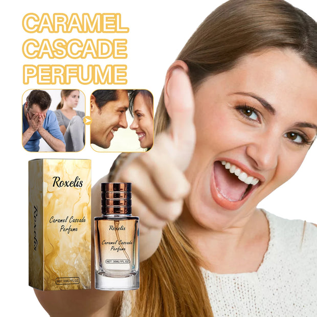 ROXELIS Caramel Cascade Perfume Spray，Perfumes For Women，Perfume in Autumn and Winter， Pheromone Dating Fragrance Perfume 1 OZ