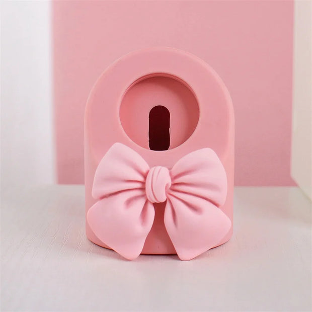 Cute 3D Bowknot Pink Wireless Charger Stand 49mm 41 45mm For iWatch 38 42 40 44mm Charging Bracket For Apple Watch 8 SE 7 6 5 4