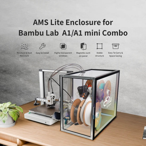 AMS Lite Enclosure for Bambu Lab  A1/A1 mini Combo Waterproof Cover For Bambu Lab 3D Printer Accessories