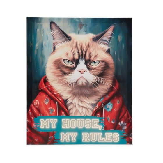 My House, My Rules Canvas Wall Art