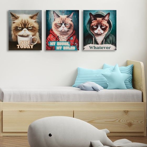 Not Today Canvas Wall Art