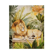 Jungle Lion Canvas Wall Art