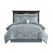 8 Piece Jacquard Comforter Set