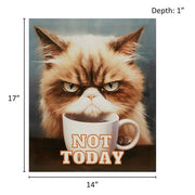 Not Today Canvas Wall Art