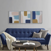 Abstract Framed Canvas 3 Piece Set