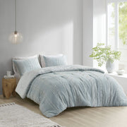 3 Piece Cotton Jacquard Comforter Set