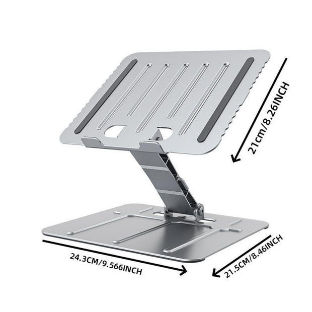 Laptop Stand Riser Stepless Angle Adjustable Ergonomic Notebook Holder Heat Dissipation Notebook Elevator for Laptop Tablet Drawing Board up to 15.6inch