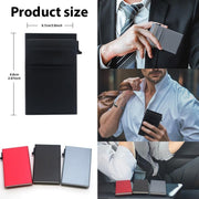 Slim Minimalist Wallet for Men | RFID Blocking Wallet | Easy Pop Up Card Access