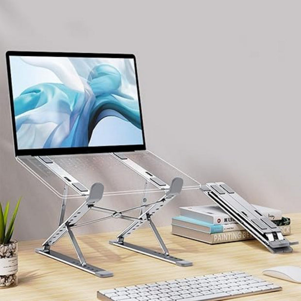 Laptop stand double-layer desktop aluminum alloy stand folding heat dissipation stand lifting Ban on Amazon sales