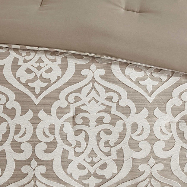 8 Piece Jacquard Comforter Set