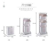 Multi-functional Organizing Shelving Bathroom Sorting Dirty Laundry Basket Plastic Large Mobile Storage Basket