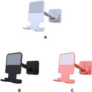 Wall Mounted Phone Holder; Mobile Phone Telescopic Bracket; Adhesive Bathroom Kitchen Desktop Portable Folding Mobile Phone Stand For IPhone/Android And Other Phones