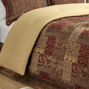 4 Piece Brown Comforter Set