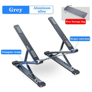 Laptop stand double-layer desktop aluminum alloy stand folding heat dissipation stand lifting Ban on Amazon sales