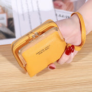 Cute change purse with coin purse card holder for women teen girls,with zipper clasp,