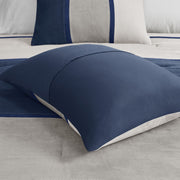 7 Piece Faux Suede Comforter Set