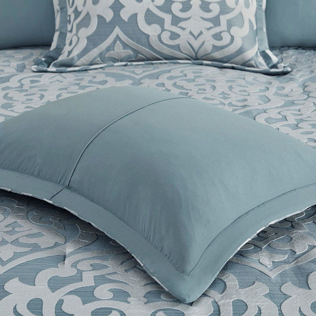 8 Piece Jacquard Comforter Set