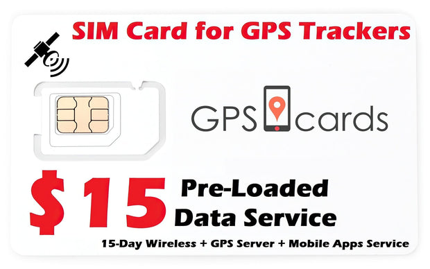 Tracking SIM Card for GPS Personal Asset Tracker + Mobile APP